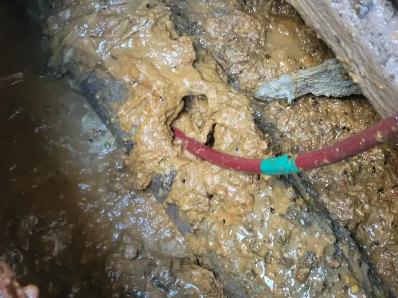 칠곡 농가·단독주택 마당 맨홀과 오수받이 막힘